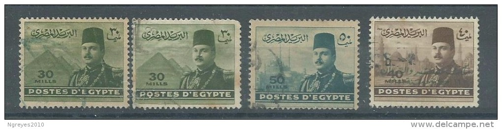 150023477  EGIPTO  YVERT   Nº  256/8+300 - Used Stamps