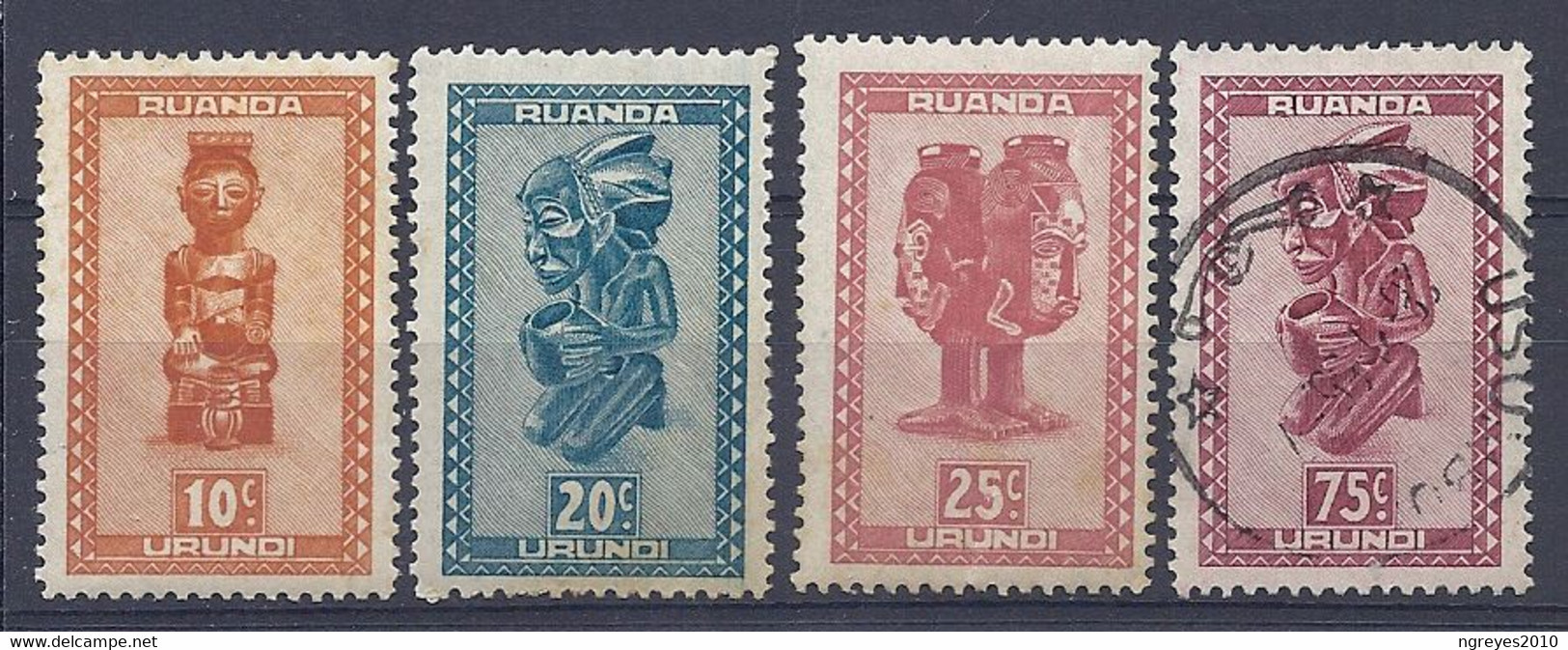 210038978  RUANDA-URUNDI.  YVERT  Nº  154/156/157/161  USED/MH - Neufs