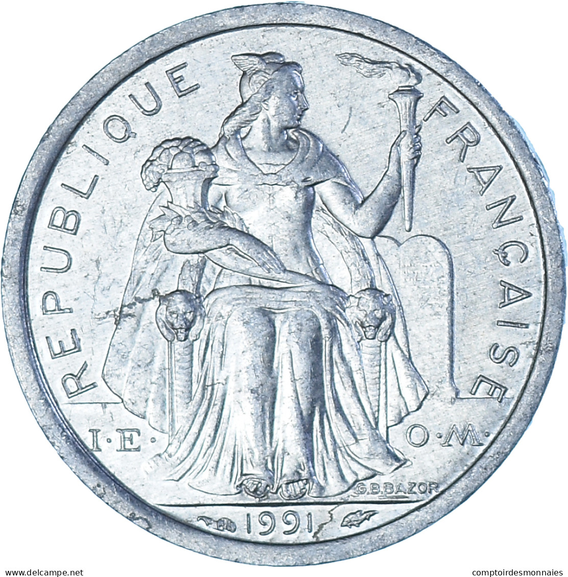 Monnaie, Polynésie Française, Franc, 1991 - Frans-Polynesië