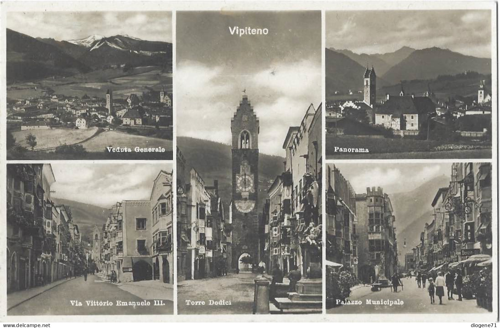 Vipiteno Torre Dodici Palazzo Municipale Via Vittorio Emanuele III.Bolzano - Vipiteno