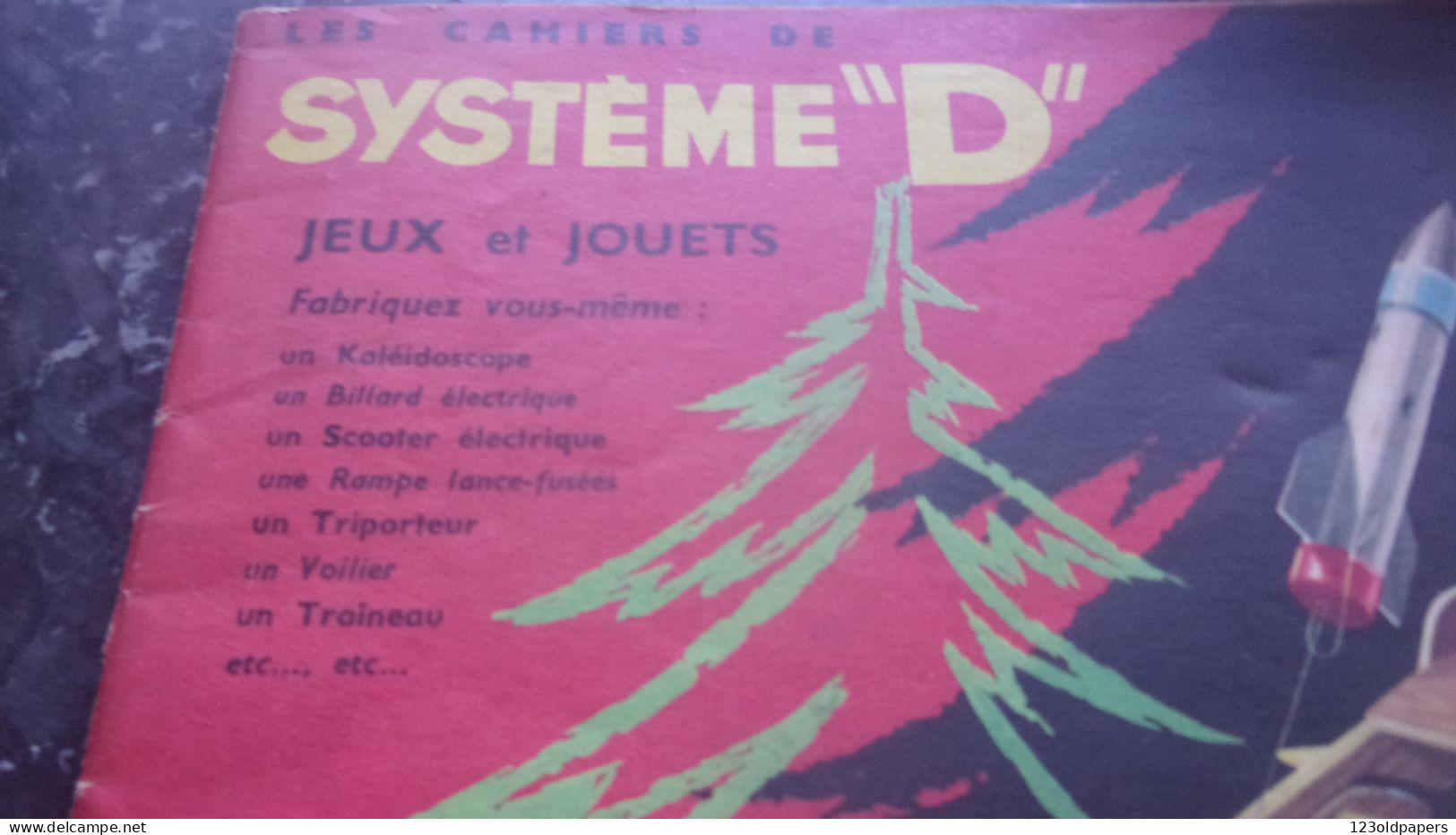 1958 SUPER CAHIERS SYSTEME D FABRIQUEZ VOUS MEME JEUX ET JOUETS TRIPORTEUR SCOOTER TRAINEAU KALEIDOSCOPE ... - Do-it-yourself / Technical