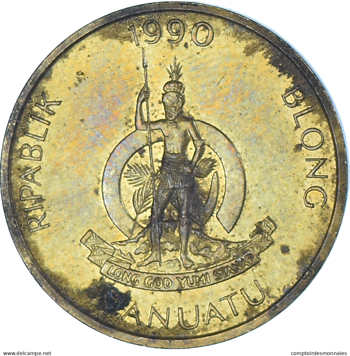 Monnaie, Vanuatu, 2 Vatu, 1990 - Vanuatu