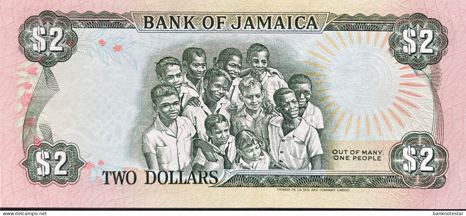 Jamaica 2 Dollars, P-69b (01.03.1986) - UNC - Jamaica