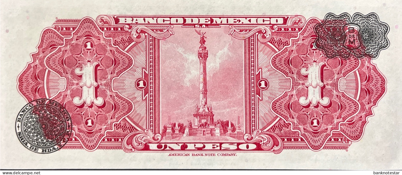 Mexico 1 Peso, P-56a (10.02.1954) - UNC - Serie EF - México