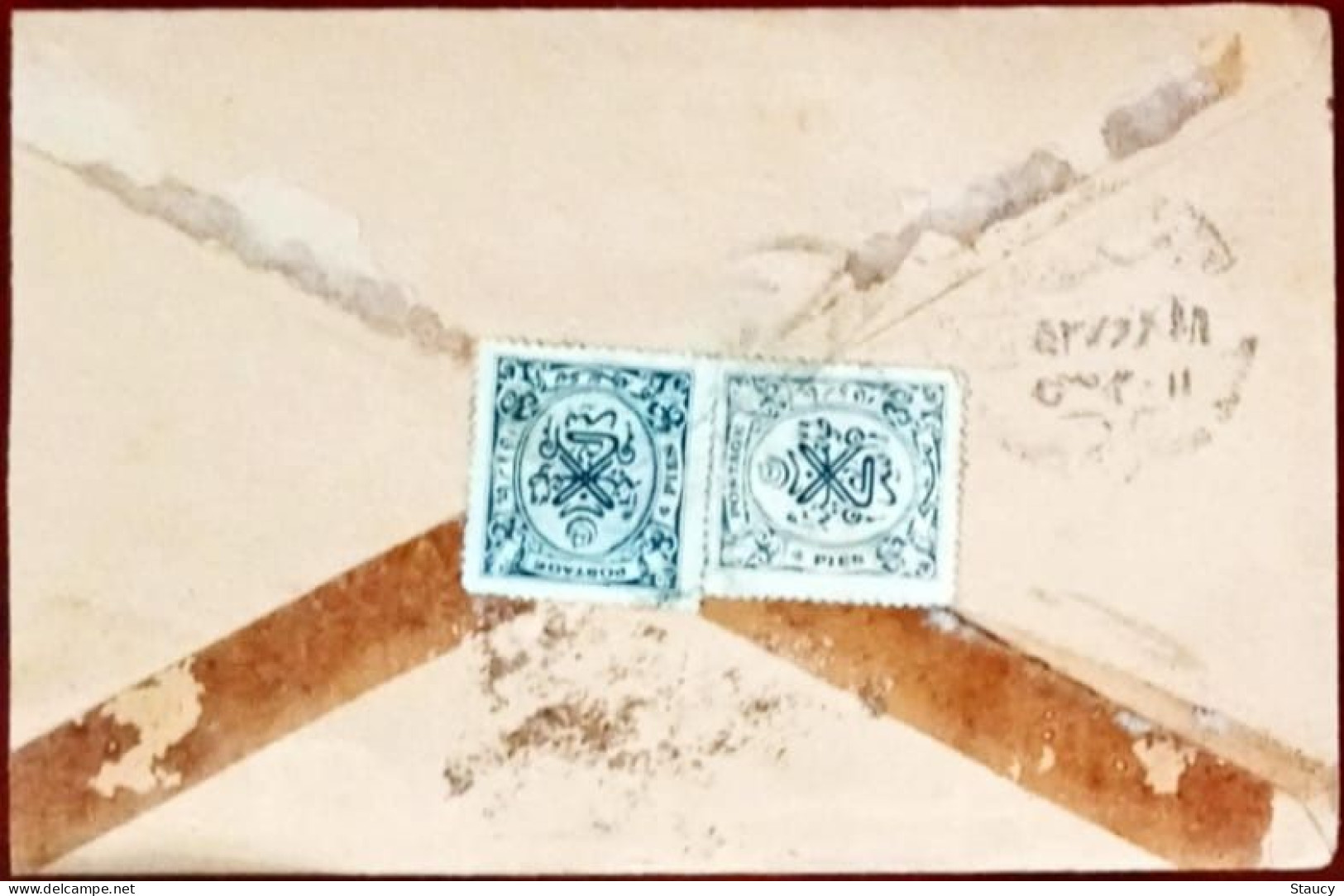 BRITISH INDIA HYDERABAD STATE 2 X 8p FRANKING On Hyderabad COVER, NICE CANC ON FRONT & BACK As Per Scan - Hyderabad