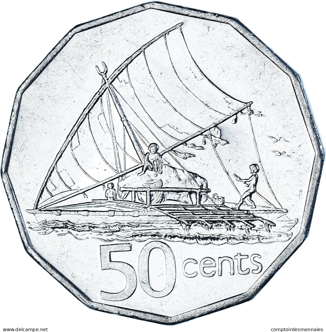 Monnaie, Fidji, 50 Cents, 1990 - Fiji