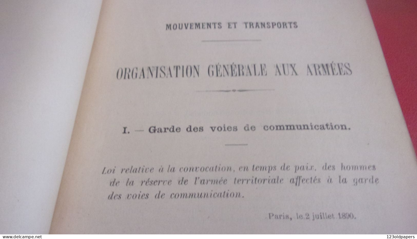 1934 LAVAUZELLE MOUVEMENTS TRANSPORTS ORGANISATION GENERALE AUX ARMEES TRANSPORT STRATEGIQUE - Französisch