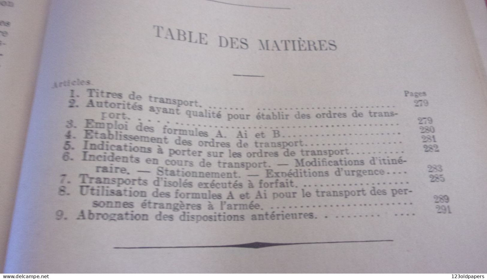 1934 LAVAUZELLE MOUVEMENTS TRANSPORTS ORGANISATION GENERALE AUX ARMEES TRANSPORT STRATEGIQUE - Französisch