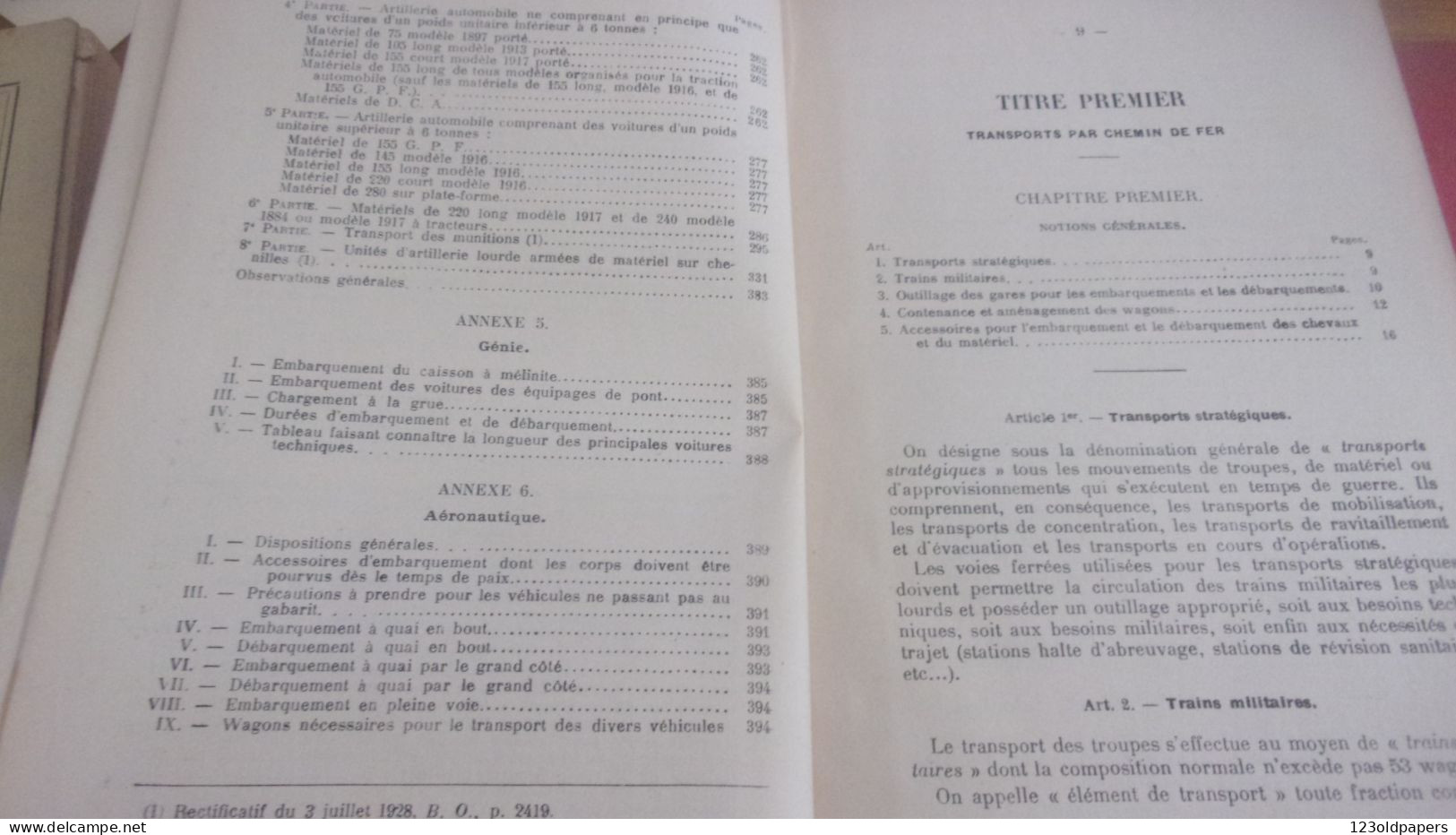 1934 LAVAUZELLE MOUVEMENTS TRANSPORTS  REGLES MILITAIRES SUR L EXECUTION DES TRANSPORTS - French