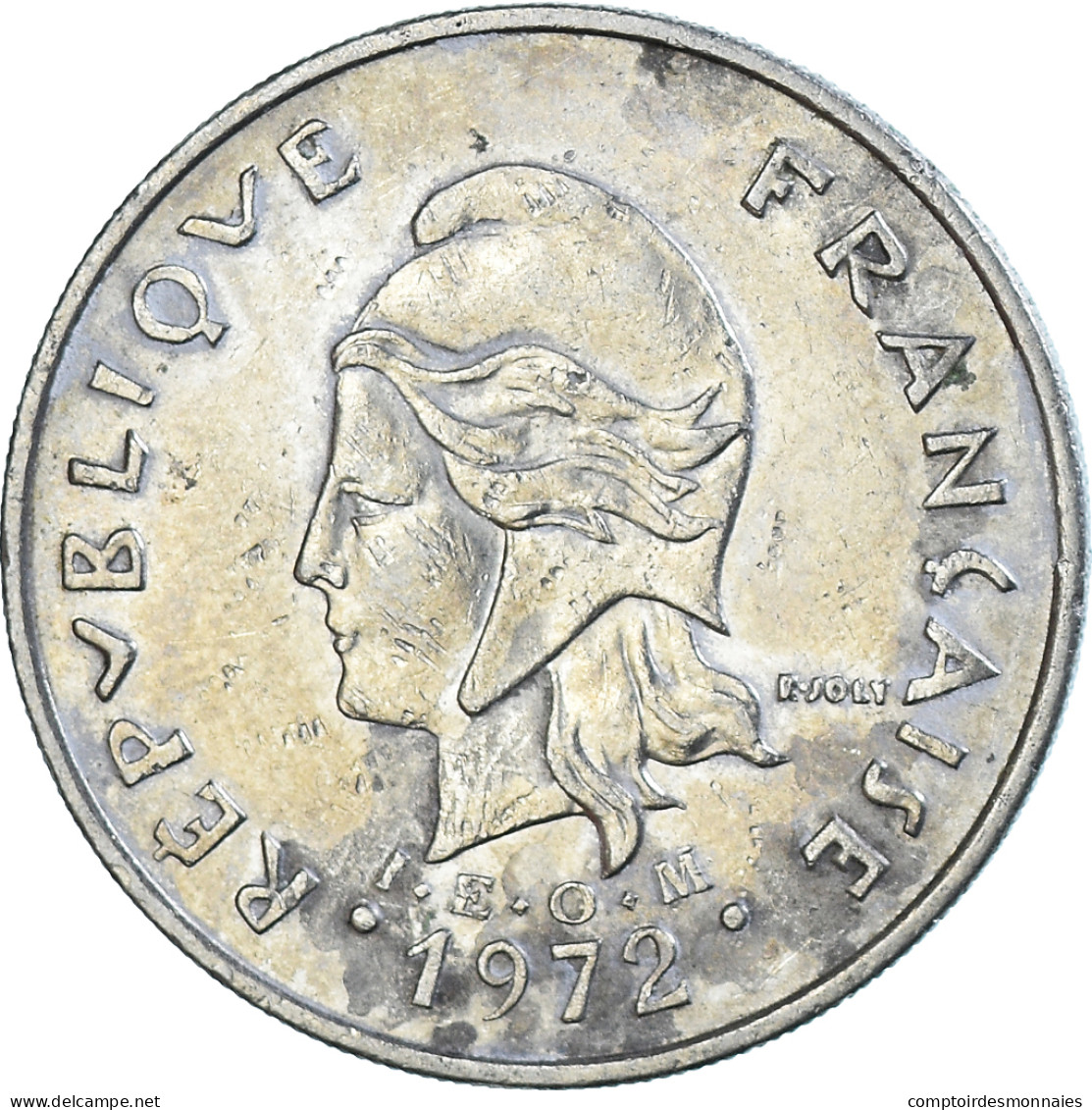 Monnaie, Nouvelle-Calédonie, 20 Francs, 1972 - Nieuw-Caledonië