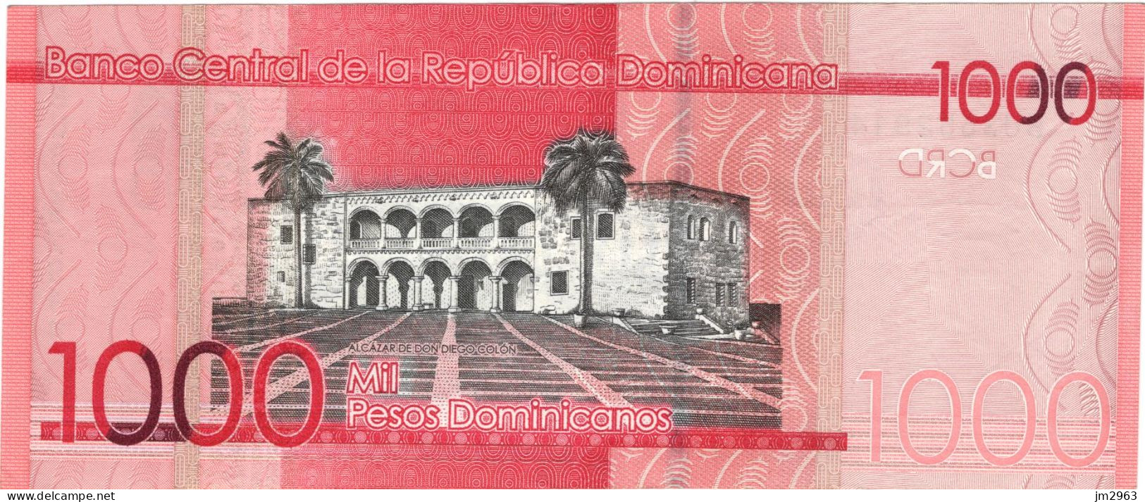 DOMINICAINE 1000 PESOS DOMINICANOS  VF 2015 BU3552914 - República Dominicana