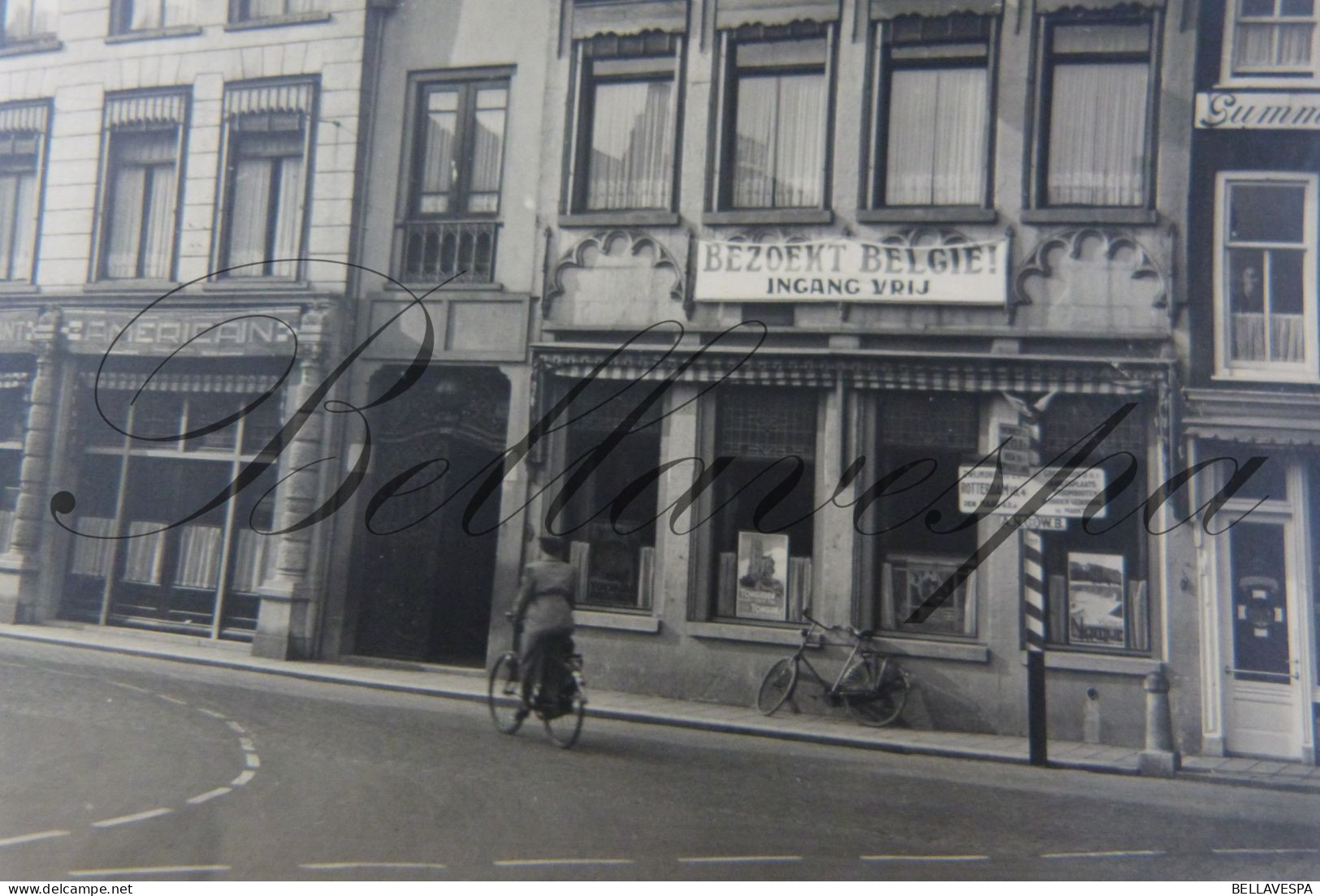 Foto Dordrecht? Groothoofd  Groenmarkt 74 Bibliotheel 153 Restaurant Americain Bezoekt Belgie Ca 1918 Sanitas - Dordrecht