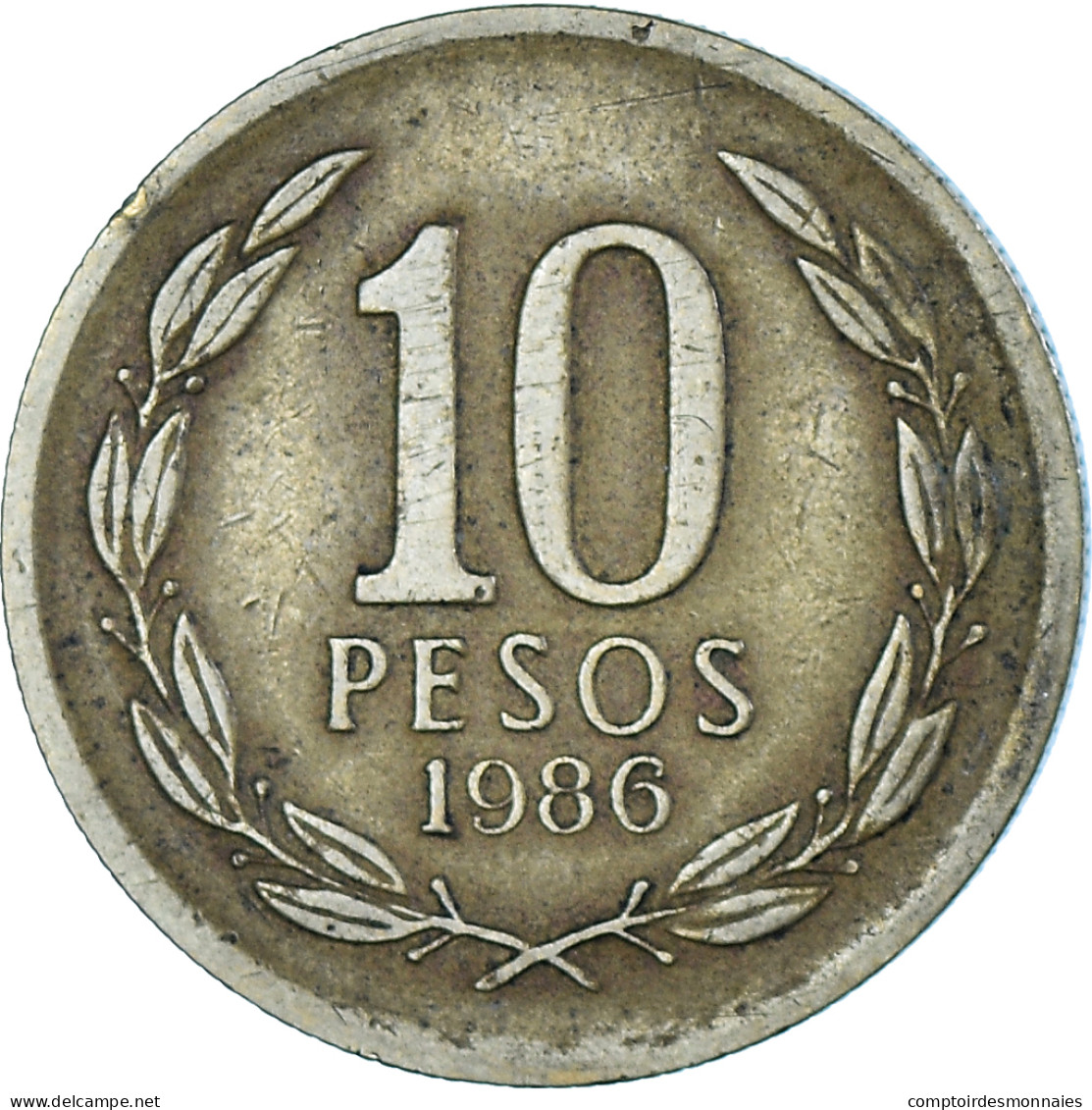 Monnaie, Chili, 10 Pesos, 1986 - Chili