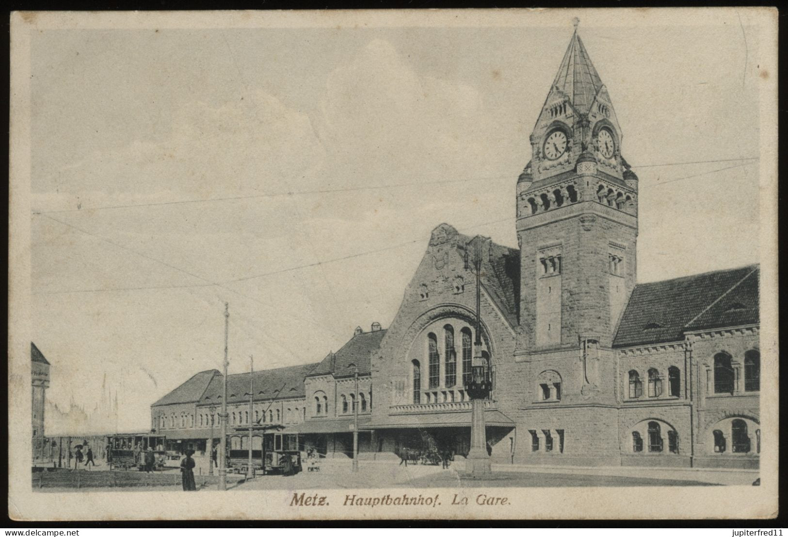 (C7554) AK Metz (Lothringen) Bahnhof, La Gare - Lothringen