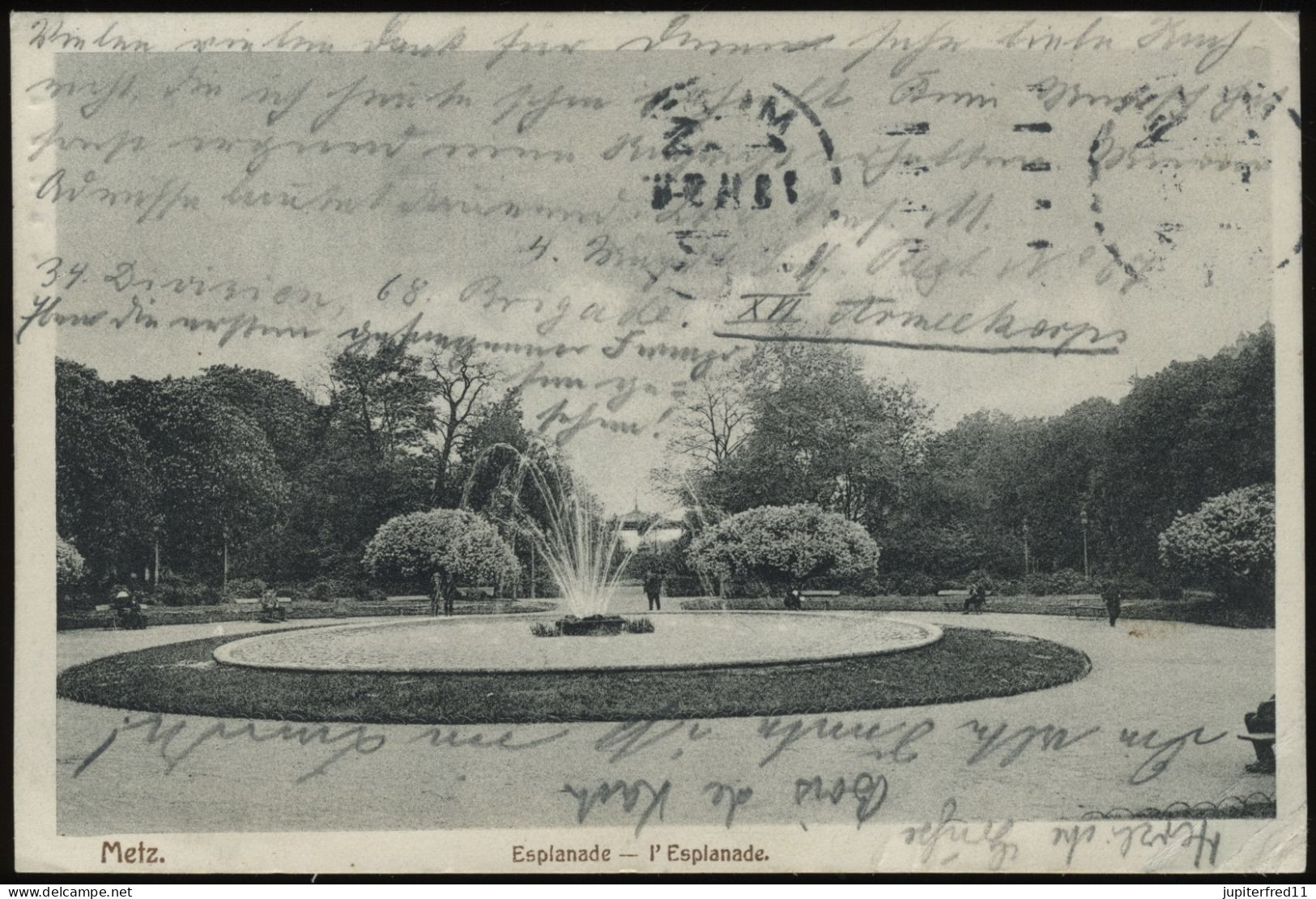 (C7556) AK Metz (Lothringen) Esplanade 1914 - Lothringen