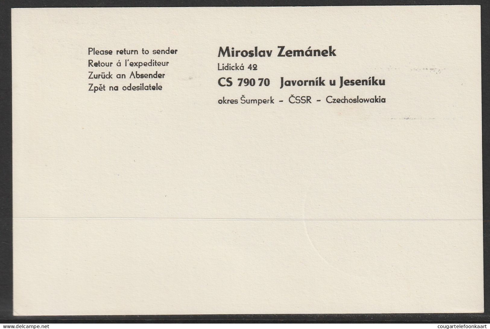 1990, Interflug, First Flight Card, Praha-Berlin - Luftpost