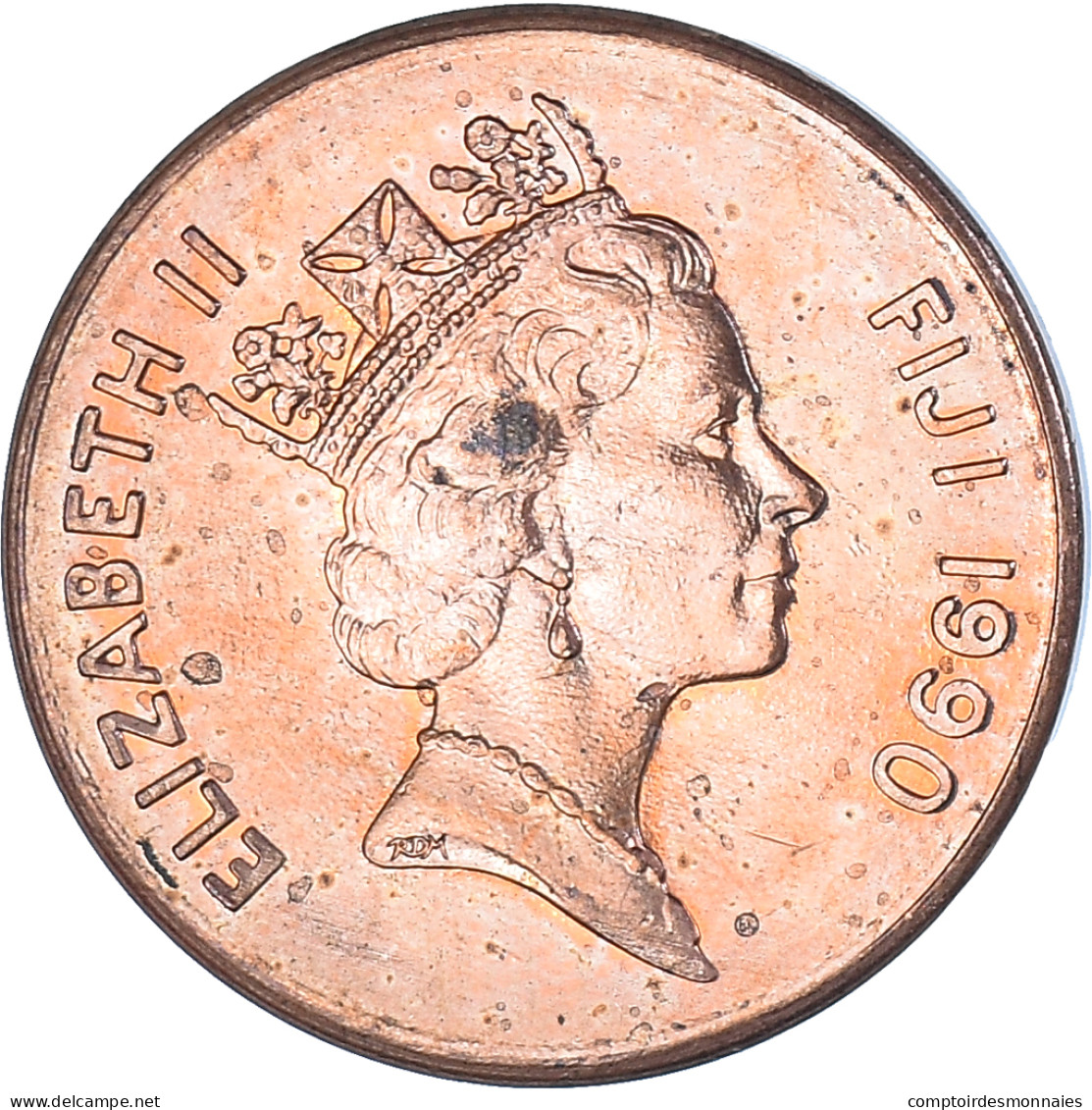 Monnaie, Fidji, 2 Cents, 1990 - Fidschi