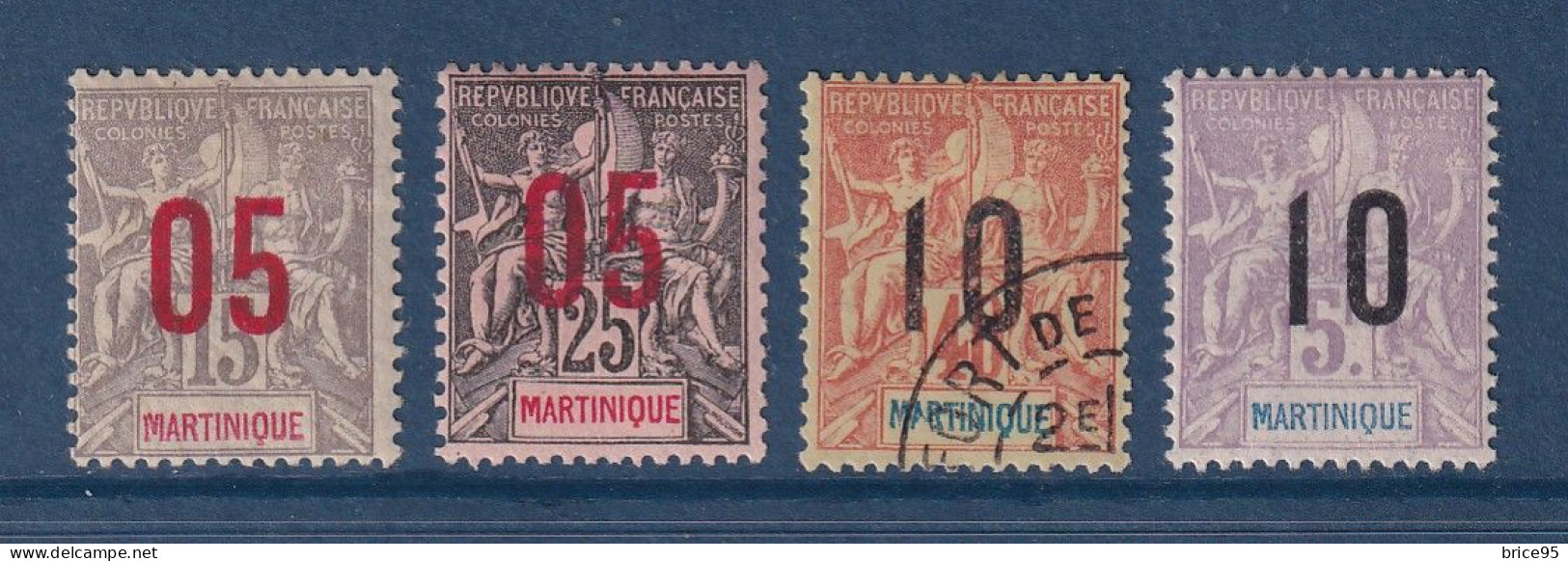 Martinique - YT N° 78 à 81 - Neuf Avec Charnière Et Oblitéré - 1912 - Neufs