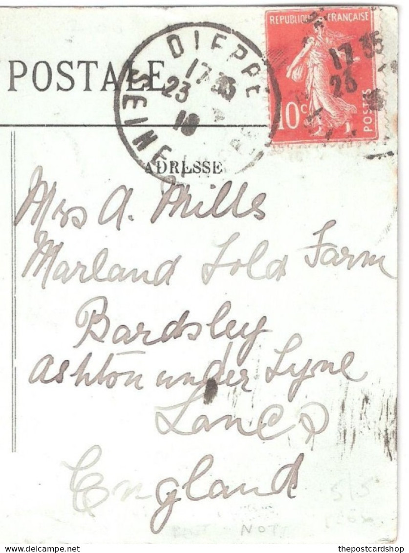 76 Dieppe Porteurs Et Porteuses De Poissons Used 1910 TO MRS A MILLS MARLAND FOLD FARM BARDSLEY OLDHAM ASHTON UNDER LYME - Dieppe