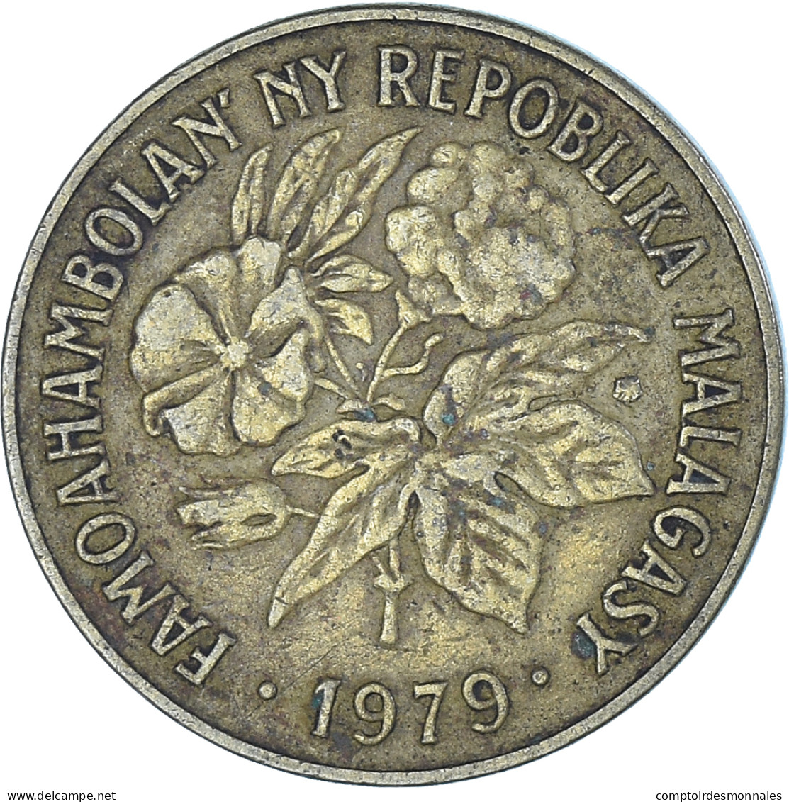 Monnaie, Madagascar, 20 Francs, 4 Ariary, 1979 - Madagascar
