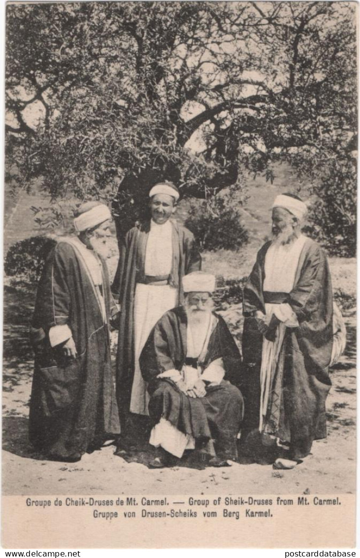 Groupe De Cheik-Druses De Mt. Carmel - Palestine