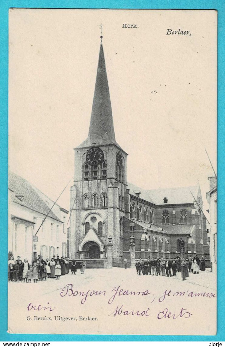 * Berlaar - Berlaer (Antwerpen - Anvers) * (G. Berckx) Kerk, église, Church, Kirche, Animée, Unique, Zeldzaam, TOP, Rare - Berlaar