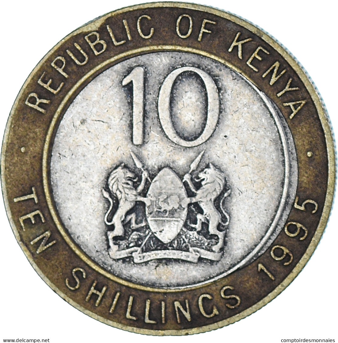 Monnaie, Kenya, 10 Shillings, 1995 - Kenia