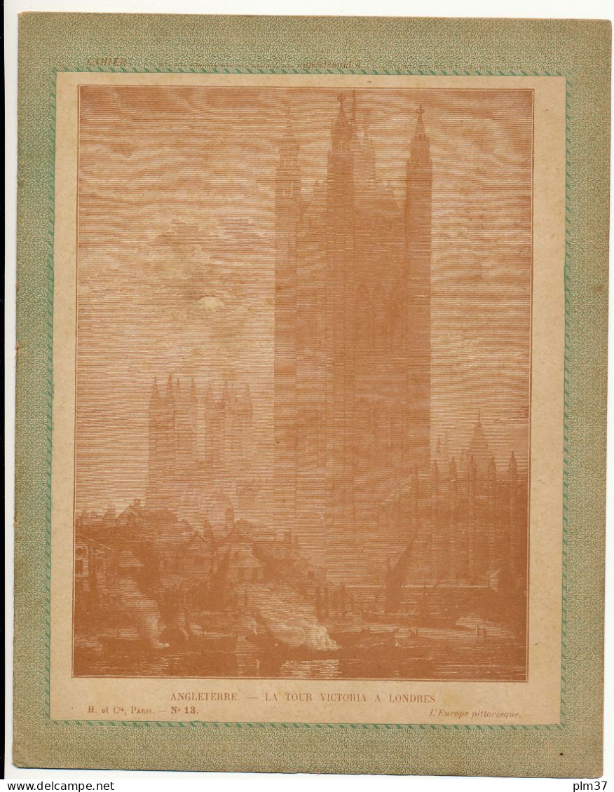 Couverture De Cahier - La Tour De Londres - H. Et Cie, Paris - Protège-cahiers