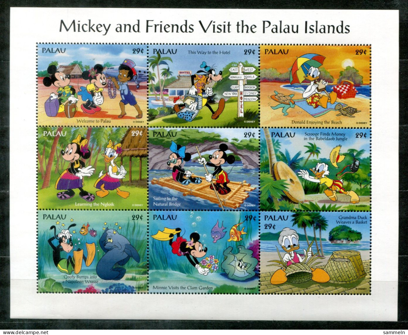 PALAU 775-783 KB (1) Mnh - Disney, Micky Maus, Mickey Mouse, Pluto, Donald Duck, Goofy - PALAOS - Palau