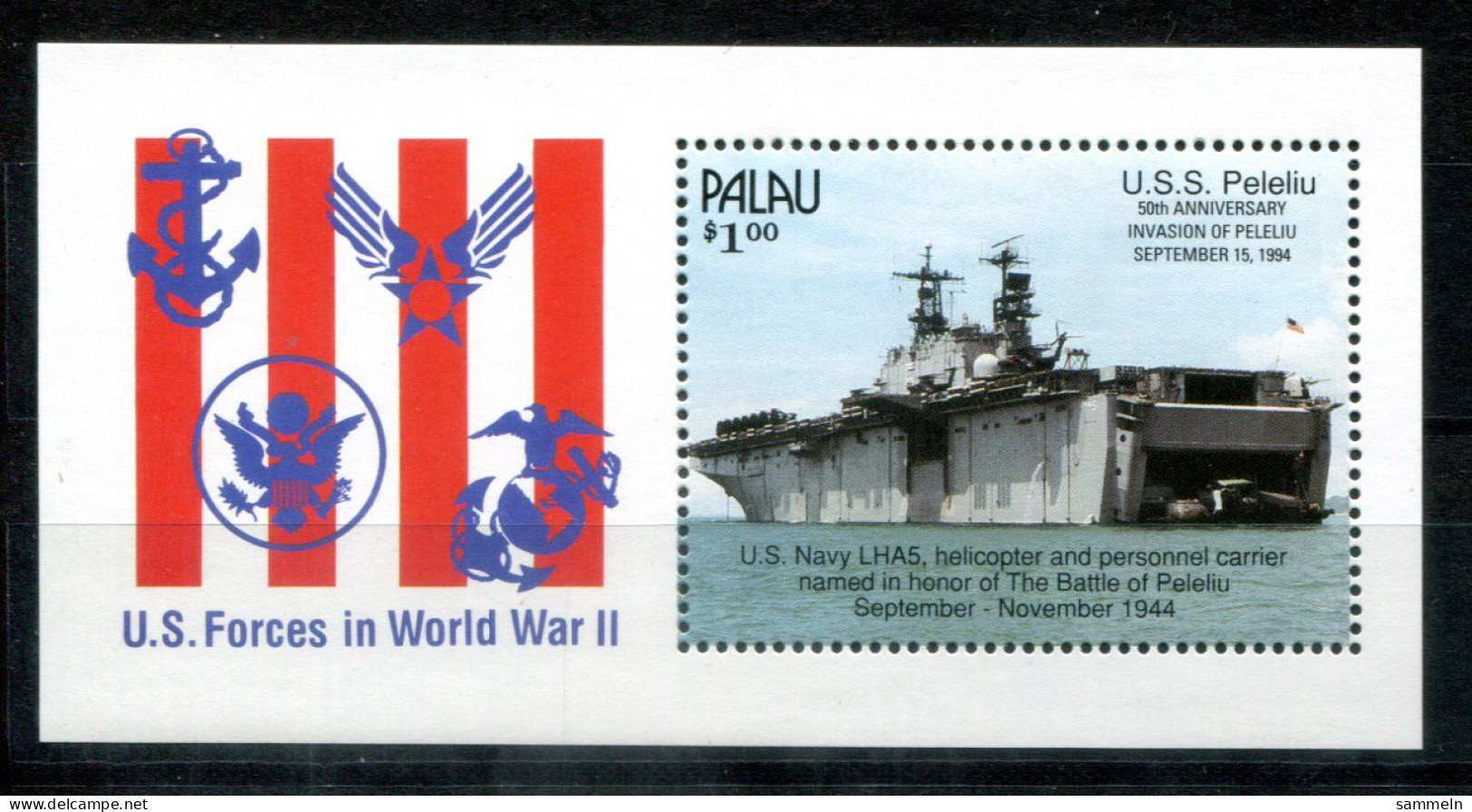 PALAU Block 32, Bl.32 Mnh - Schiff, Ship, Bateau - PALAOS - Palau