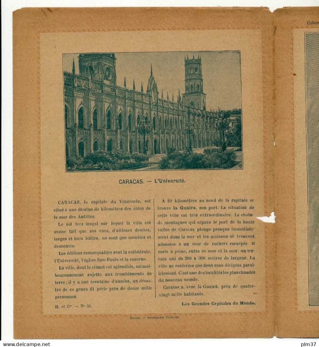 Couverture De Cahier - CARACAS, Vue Générale, L'Université - H. Et Cie, Paris - Protège-cahiers