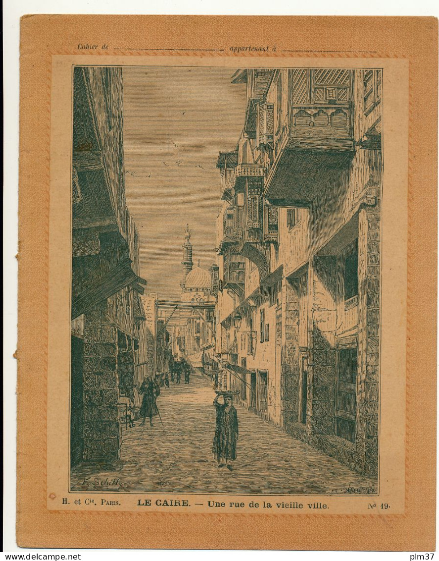 Couverture De Cahier - LE CAIRE, Rue De La Vieille Ville, La Citadelle - H. Et Cie, Paris - Protège-cahiers