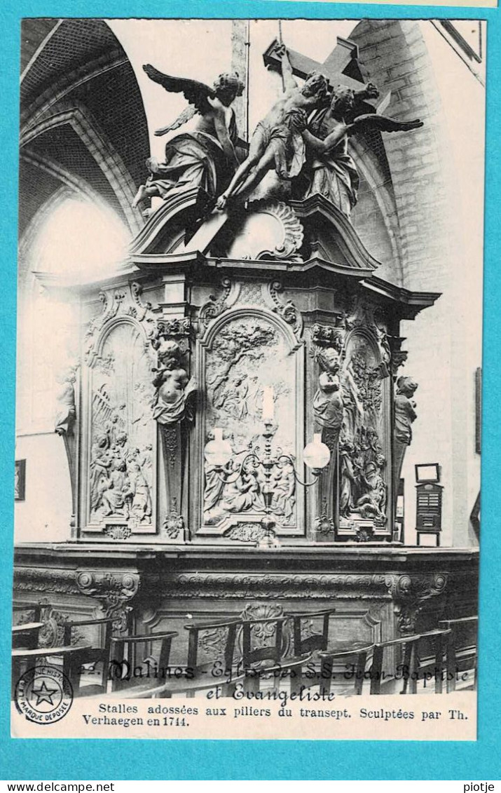 * Mechelen - Malines (Antwerpen) * (E. Desaix, Nr 22) église Des SS Jean Baptiste Et Evangeliste, Stalles, Old, Rare - Malines