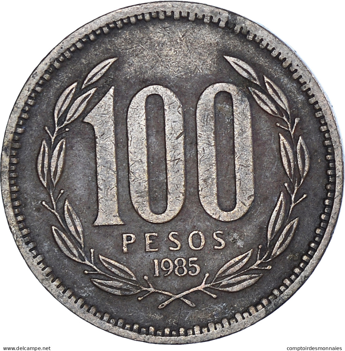 Monnaie, Chili, 100 Pesos, 1985 - Chili