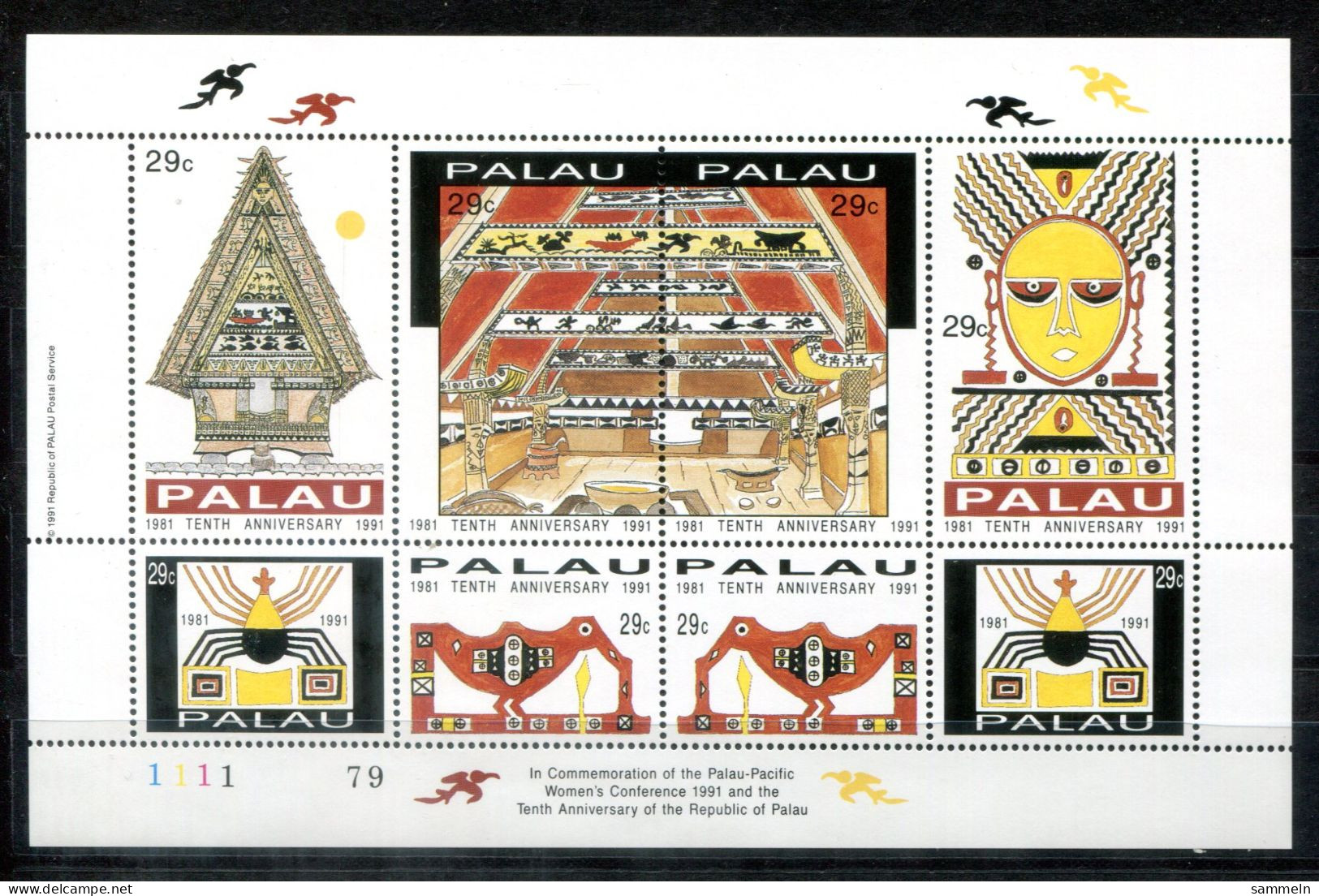 PALAU 474-481 KB (1) Mnh - 10 Jahre Unabhängigkeit, 10 Years Of Independence, 10 Ans D'indépendance - PALAOS - Palau