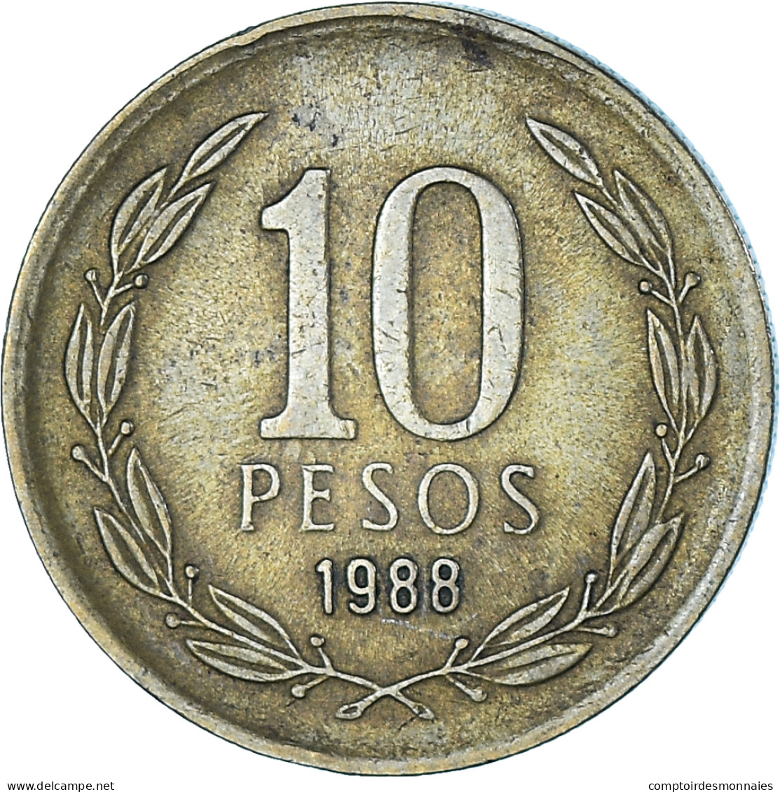 Monnaie, Chili, 10 Pesos, 1988 - Chili