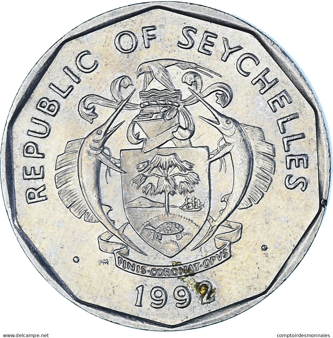 Monnaie, Seychelles, 5 Rupees, 1992 - Seychellen