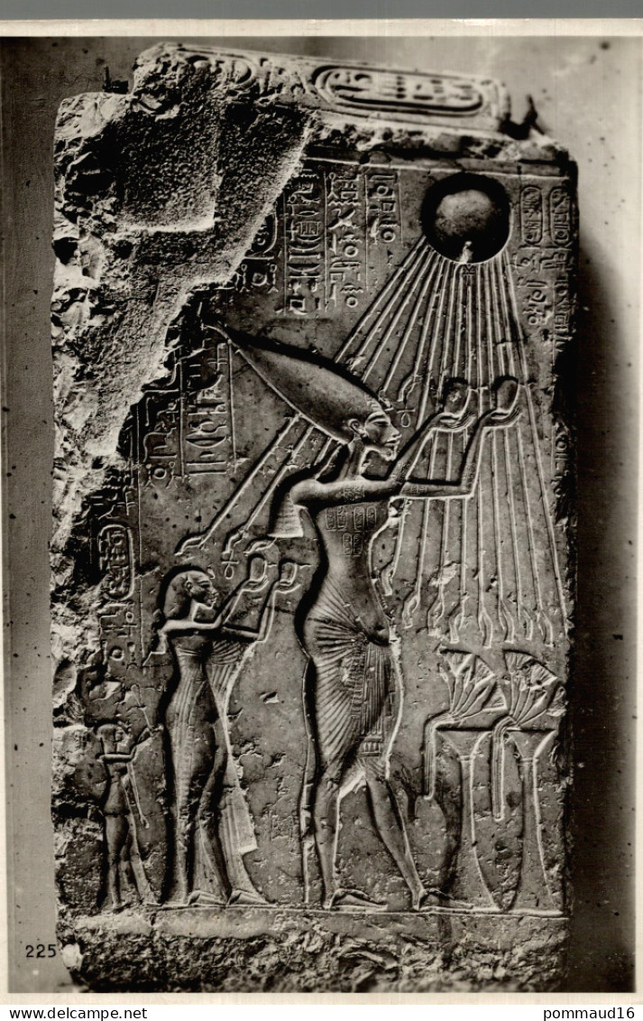 Photographie Lehnert & Landrock Cairo Tablette Représentant Une Offrande Au Dieu Solaire égyptien - Afrique