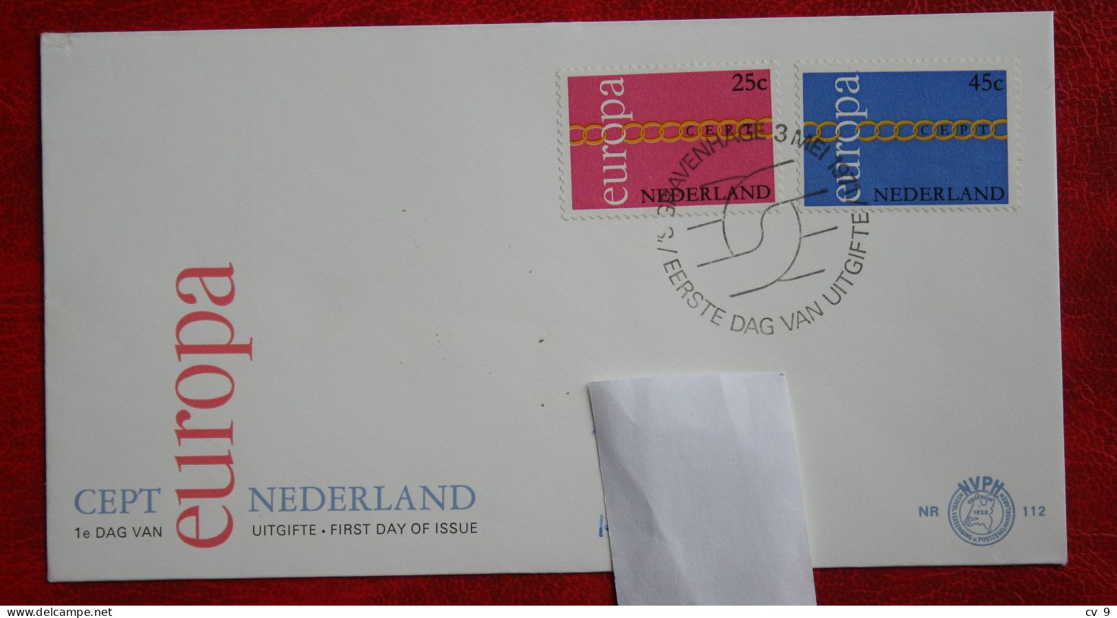 FDC E112 112 EUROPA CEPT NVPH 990-991 1971 With Address NEDERLAND NIEDERLANDE NETHERLANDS - FDC