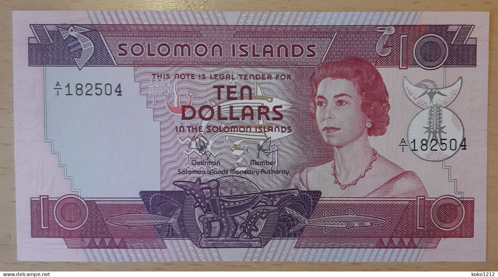 Solomon Islands 10 Dollars N.D. P7a UNC - Isla Salomon