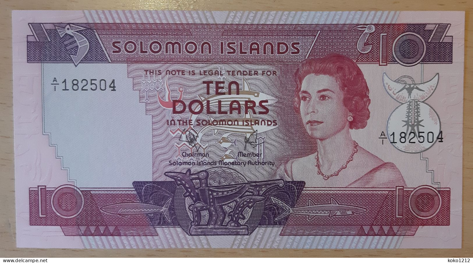 Solomon Islands 10 Dollars N.D. P7a UNC - Solomon Islands