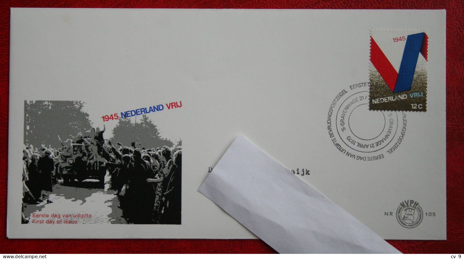 FDC E105 105 Bevrijding  NVPH 970 1970 With Typed Address NEDERLAND NIEDERLANDE NETHERLANDS - FDC