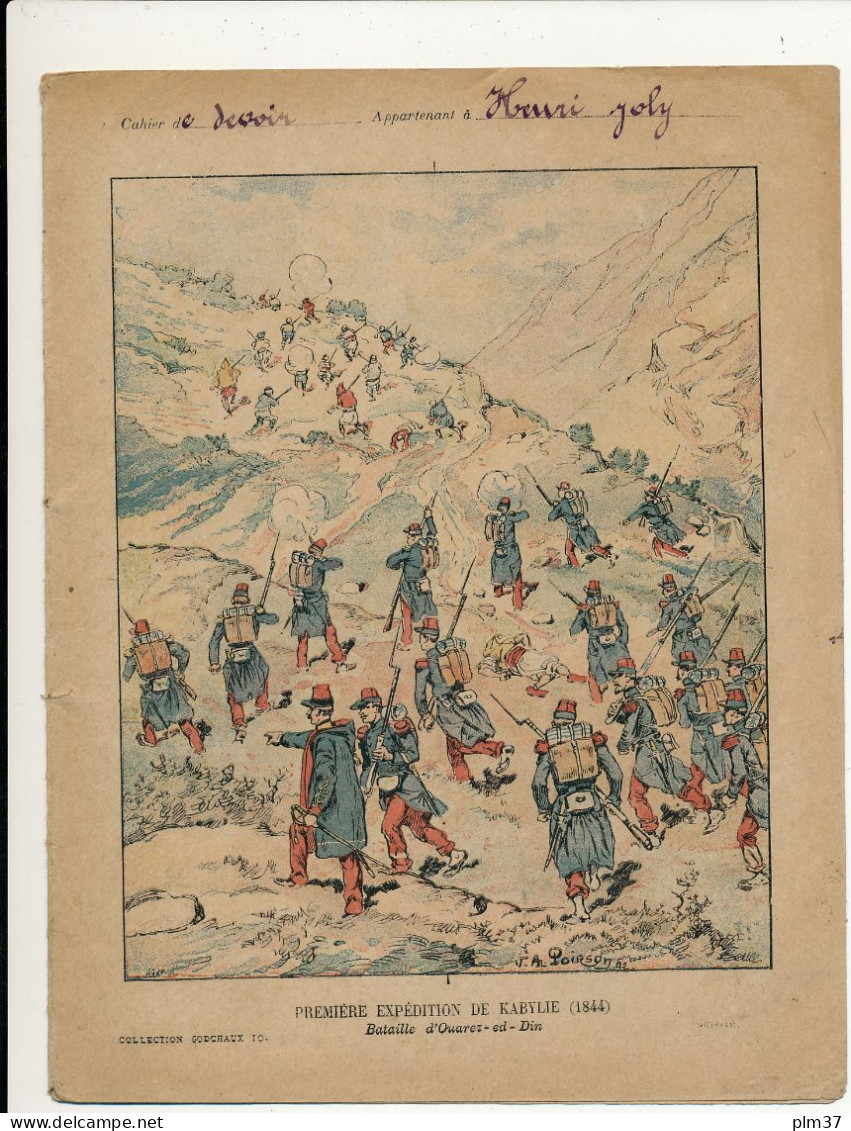 Couverture De Cahier - Première Expédition De Kabylie, Ouarez-ed-Din - Collection Godchaux - Protège-cahiers