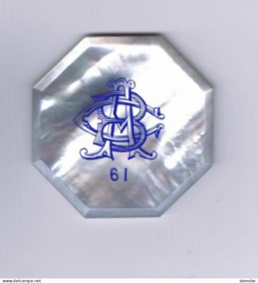 A/ Casino Chip Jeton Nacre Mother Of Pearl Billard Club Académie 500 F - Casino