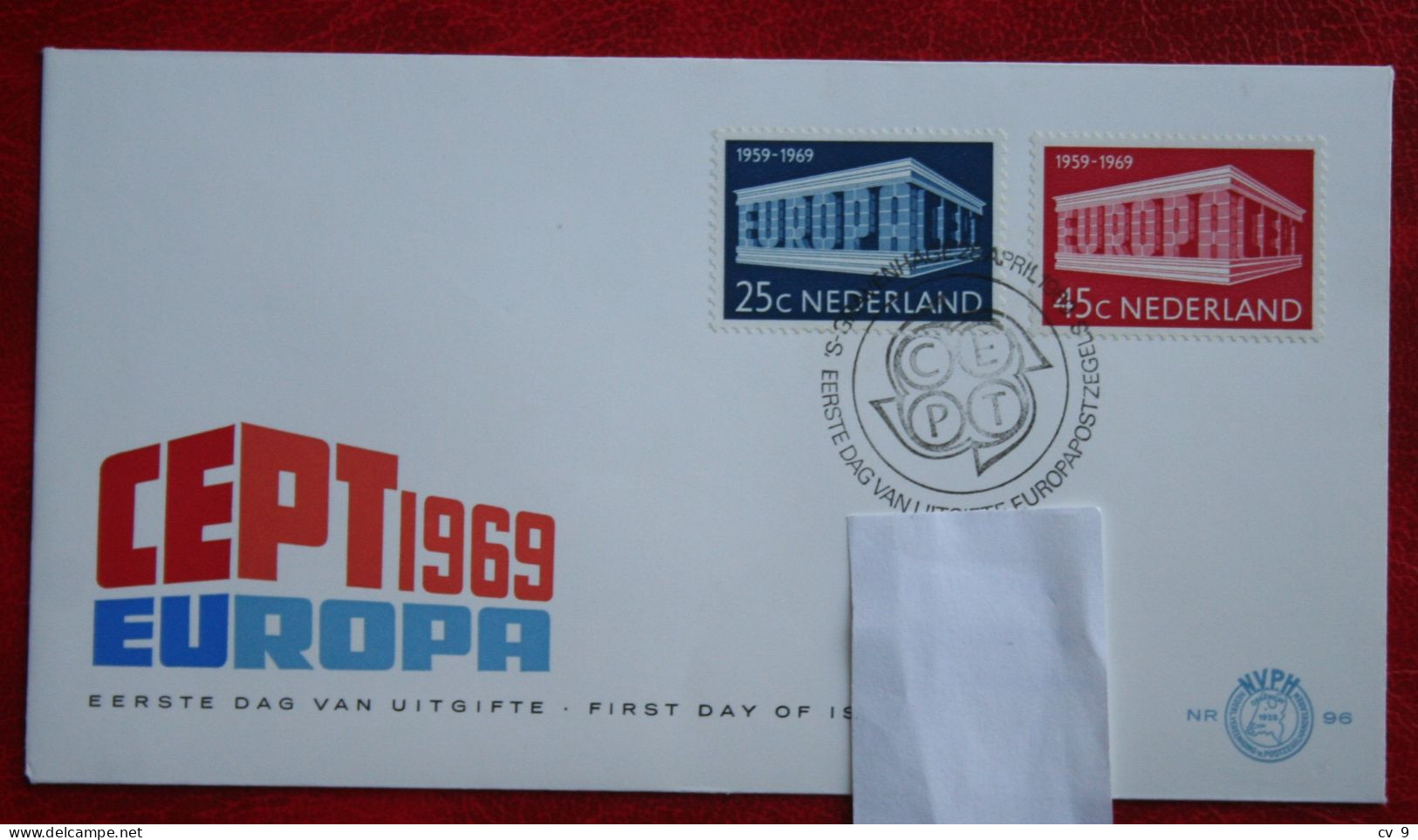 FDC E96 96 EUROPA CEPT NVPH 925-926 1969 With Address NEDERLAND NIEDERLANDE NETHERLANDS - FDC
