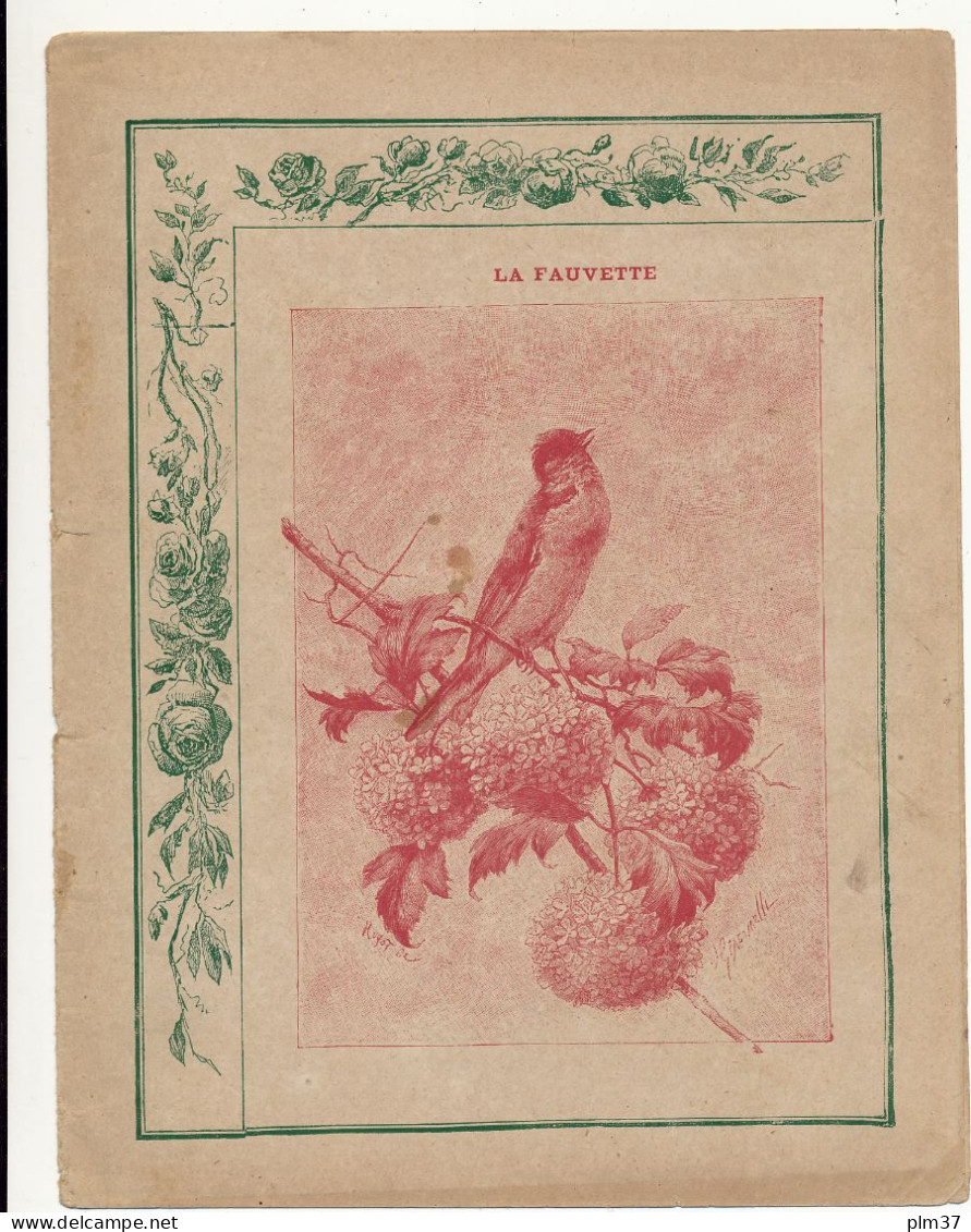 Couverture De Cahier - La Fauvette - C. Charier, Saumur - Protège-cahiers