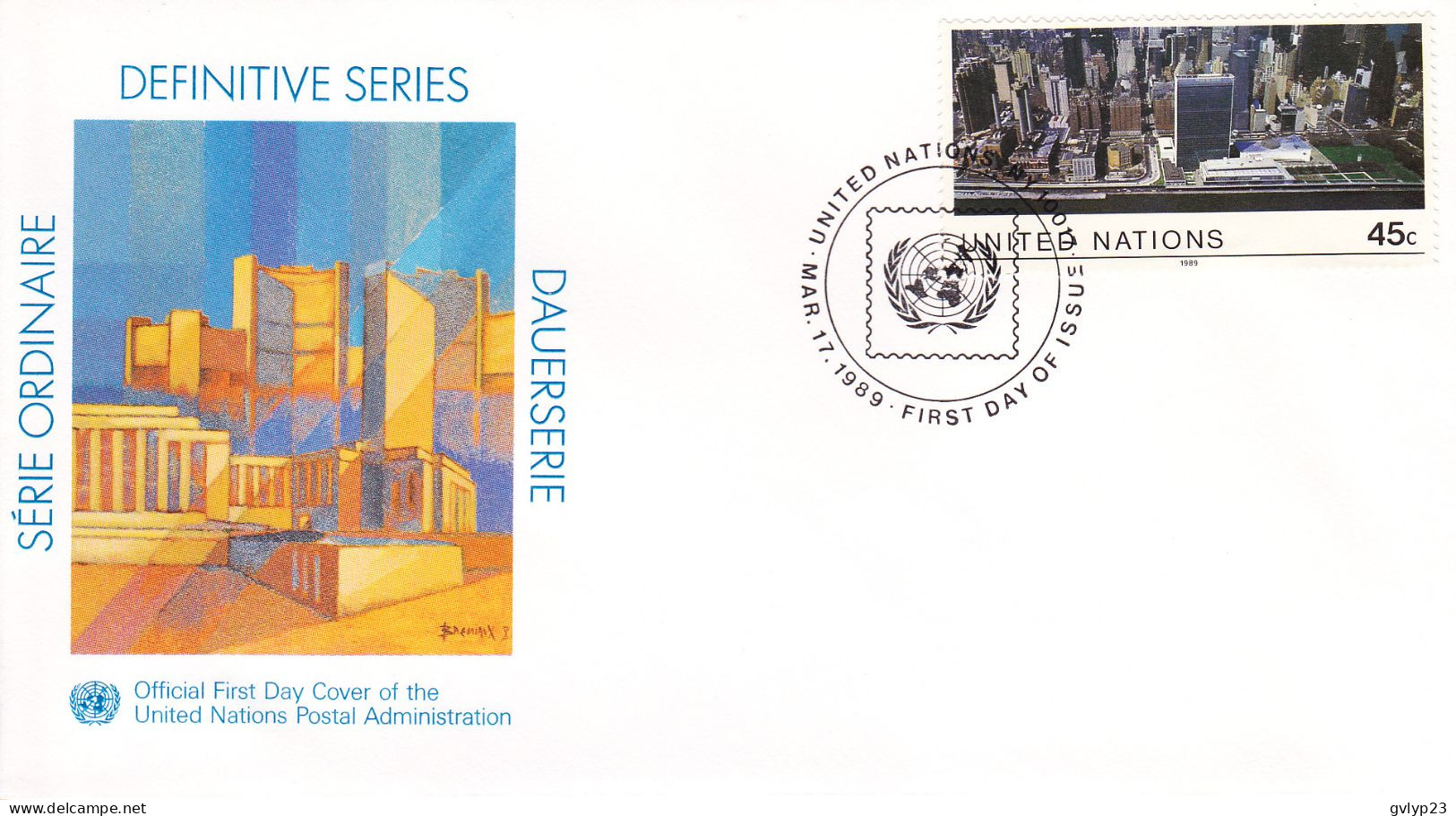 UN LOT DE 17 ENVELOPPES FDC 1987-1989 - Covers & Documents