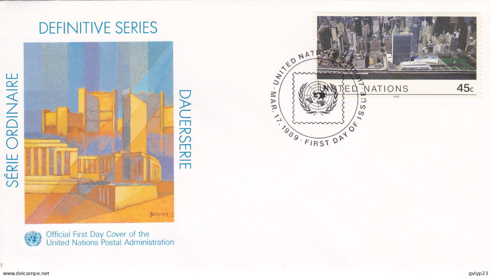 UN LOT DE 17 ENVELOPPES FDC 1987-1989 - Covers & Documents