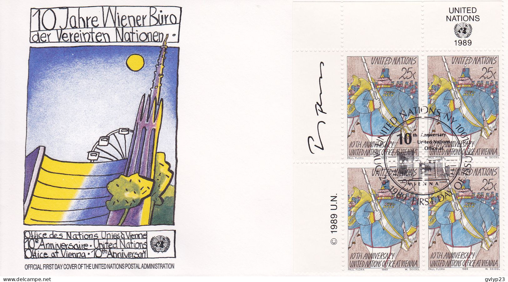 UN LOT DE 17 ENVELOPPES FDC 1987-1989