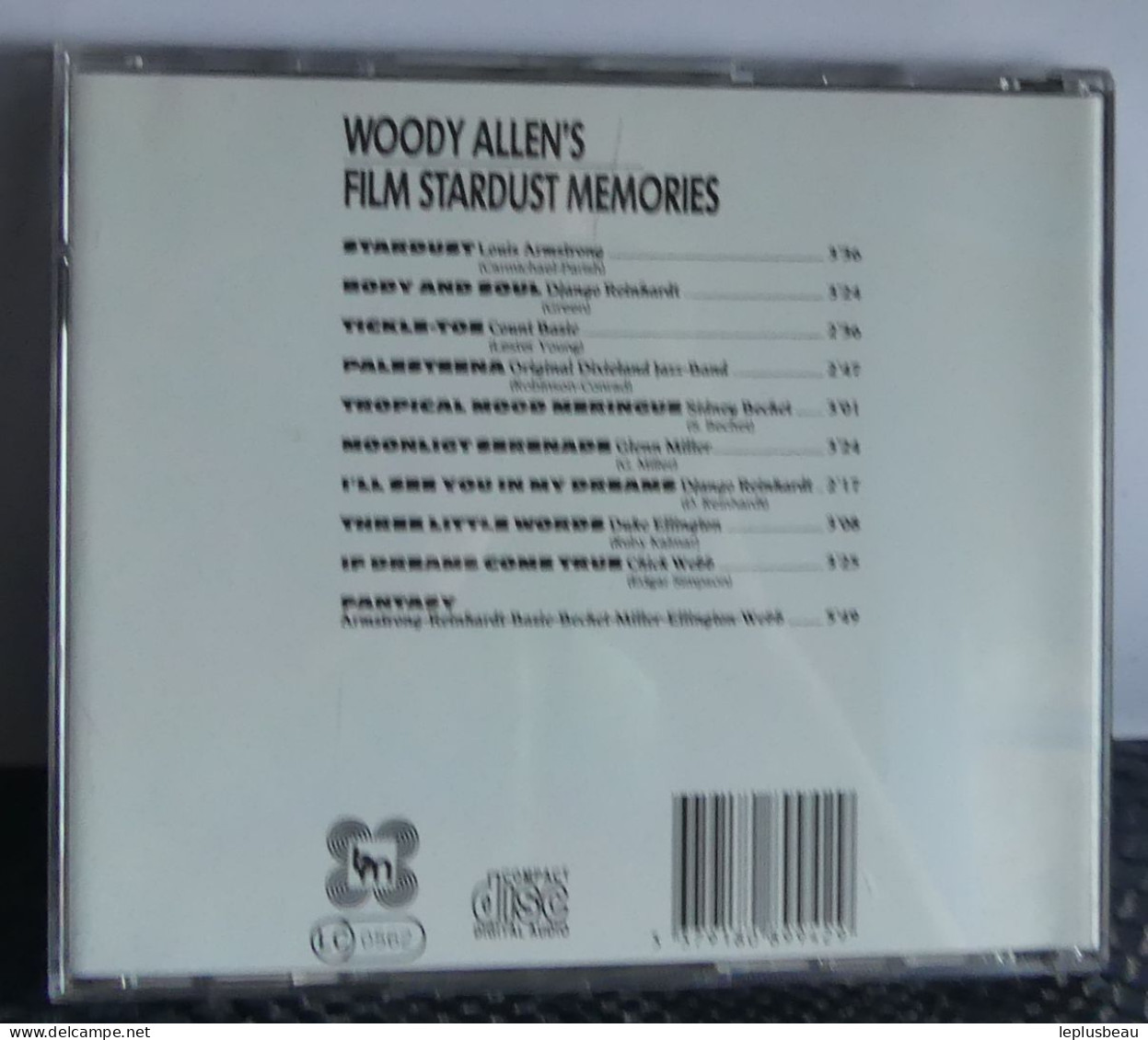 CD Stardust Memories - Musique De Films